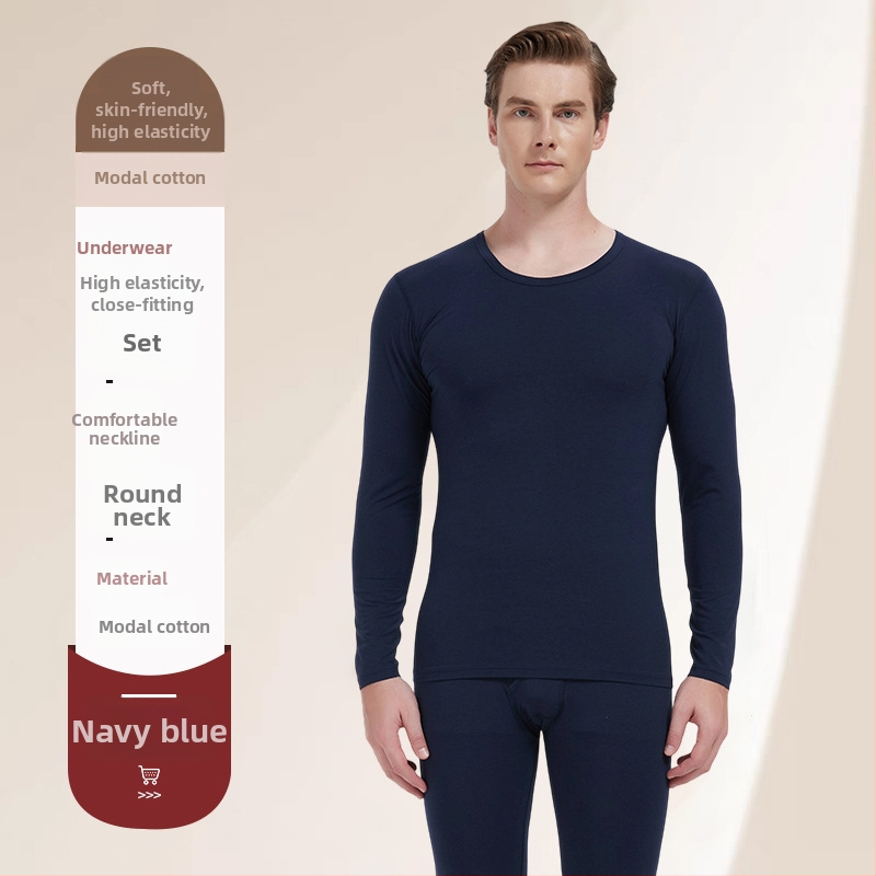 Vīriešu termiskais komplekts apģērbam — modal audums, kokvilnas oderējums, plāns materiāls, vidēja siltuma īpašība, slaids griezums