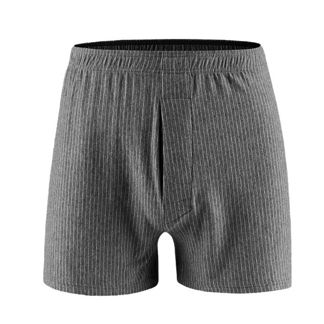 Muške pamučne sportske hlače od pletenog materijala – prozračne, opuštene krojenje, prugasti/kockasti uzorak, srednji pojas, 95–100% pamuk