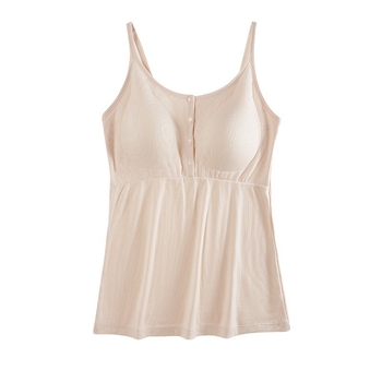 Νυχτερινό τοπ εγκύων για θηλασμό, V-λαιμό, χωρίς μανίκια, με ιμάντες στους ώμους, άνοιγμα θηλασμού, 50–70% βισκόζη