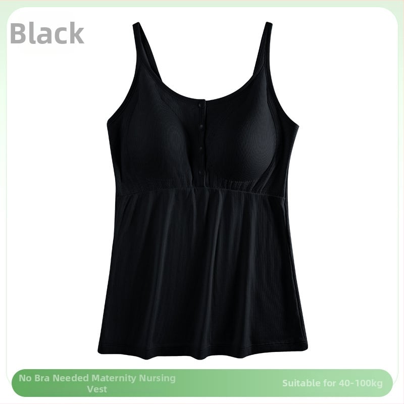 Νυχτερινό τοπ εγκύων για θηλασμό, V-λαιμό, χωρίς μανίκια, με ιμάντες στους ώμους, άνοιγμα θηλασμού, 50–70% βισκόζη