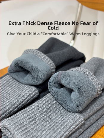 Mergaitei žieminiai medvilnės mišinio veliūro pūkuotų leginsų, 93% medvilnė, vidurinės juosmens, pilnas ilgis, elastinė juosta, anti‑statiniai, 3–8 metų