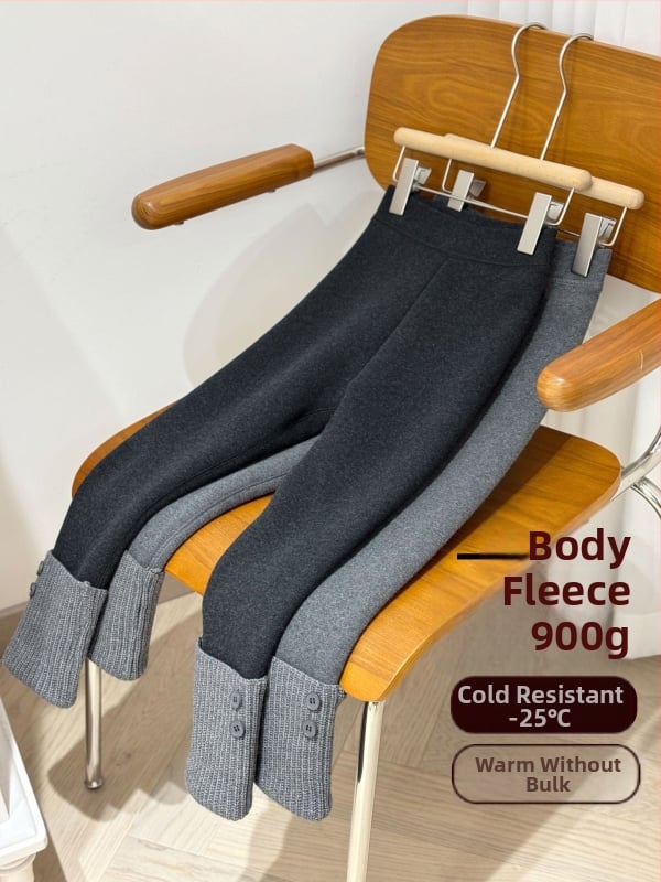 Mergaitei žieminiai medvilnės mišinio veliūro pūkuotų leginsų, 93% medvilnė, vidurinės juosmens, pilnas ilgis, elastinė juosta, anti‑statiniai, 3–8 metų