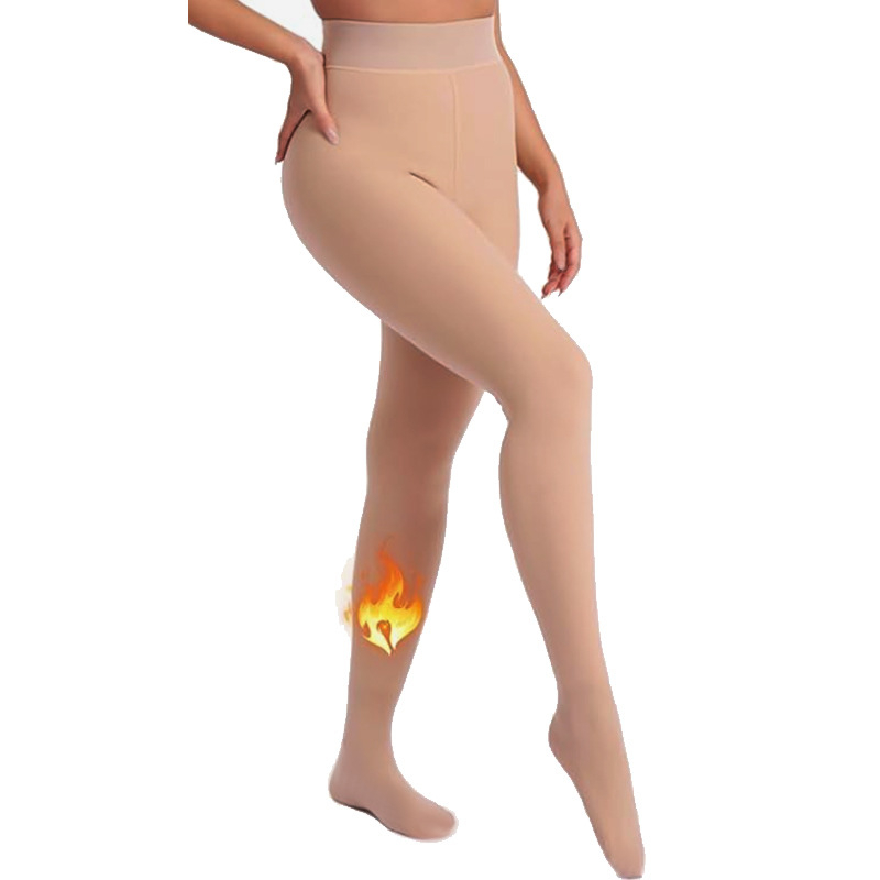 Egyrészes plüss harisnyanadrág lábbal, poliészter, lélegző és meleg