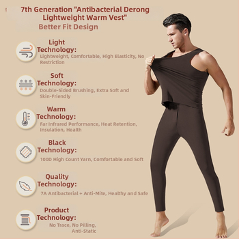 Mellény férfiaknak fleece-béléssel, 300 g, poliészter 92,5%, téli 2023