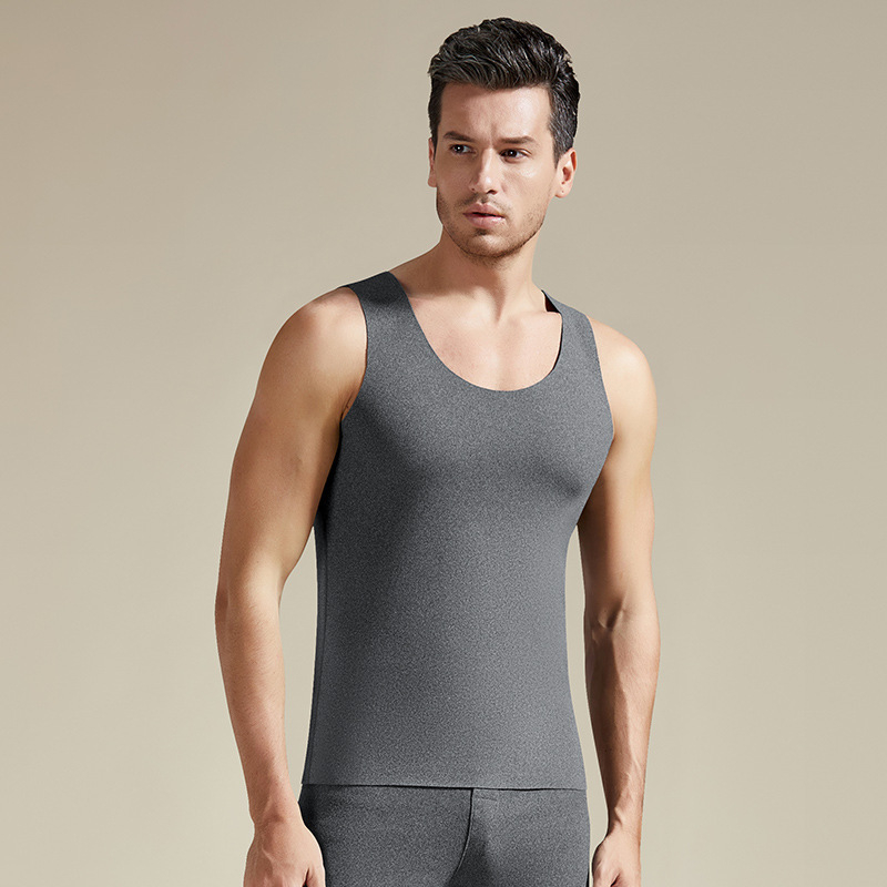 Mellény férfiaknak fleece-béléssel, 300 g, poliészter 92,5%, téli 2023