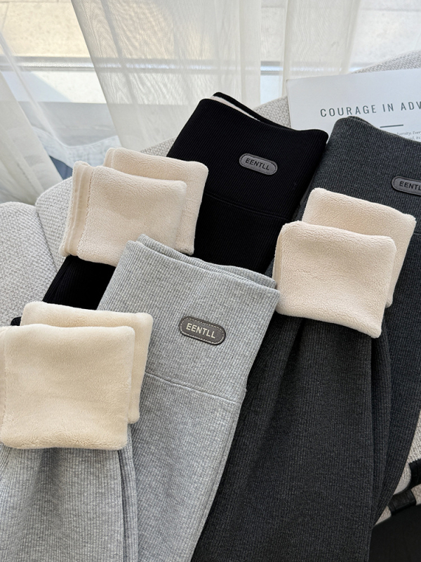 TT2439 Ženske – jesensko–zimske debeli flisani termalni legging tajice