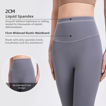 Nylon cropped joga tajice za žene, visoki struk, podizanje bokova, tanke, 3D uzorak