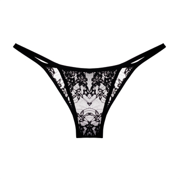 Chiloți femei talie joasă cu panouri din plasă, Ice Silk, nylon 80–90%, țesut tricotat