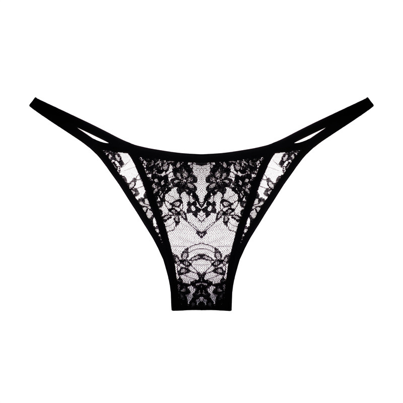 Chiloți femei talie joasă cu panouri din plasă, Ice Silk, nylon 80–90%, țesut tricotat