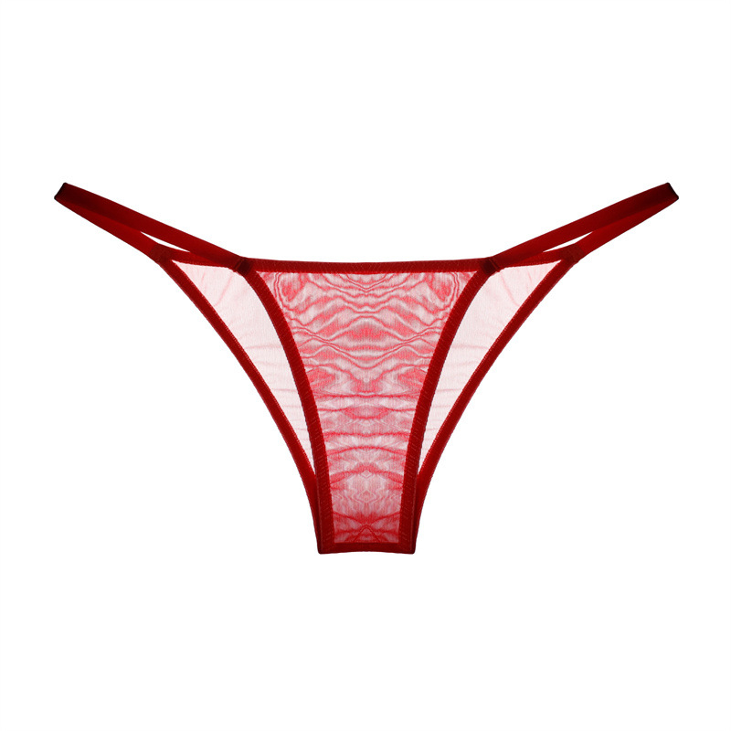 Chiloți femei talie joasă cu panouri din plasă, Ice Silk, nylon 80–90%, țesut tricotat