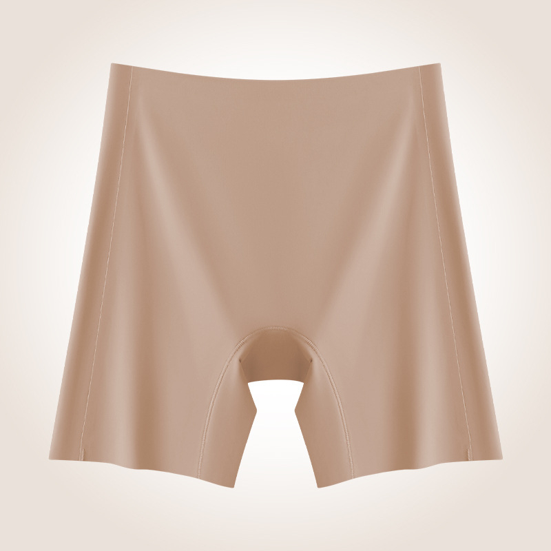 Moterų Ice Silk saugos kelnaitės su vidutine juosmenine, 95% nailonas, Ice Silk įdaila kirkšnyje, apsauga nuo ekspozicijos