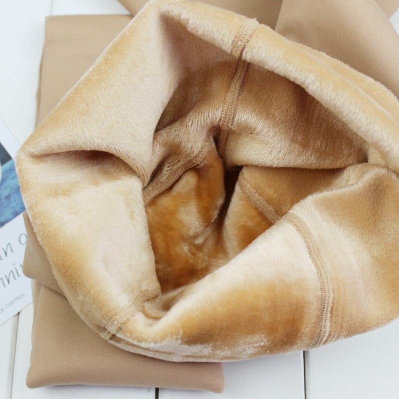 300 g jesensko-zimske dvostruko tople tajice boje kože s fleece podstavkom