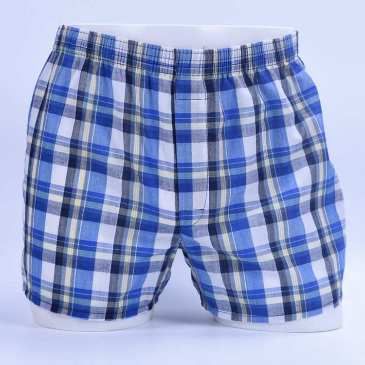 Muške bokserice od 100% pamuka, tkanina, prozračne, srednji pojas