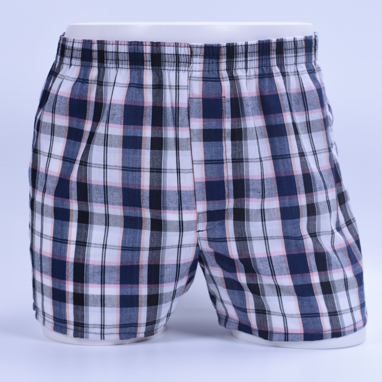 Muške bokserice od 100% pamuka, tkanina, prozračne, srednji pojas