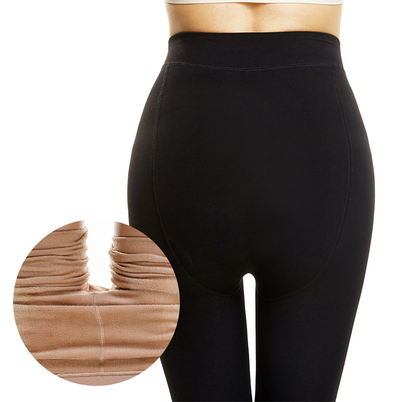 Najlon leggings s flešem u zmajevih kandži, plus veličina, jesen-zima
