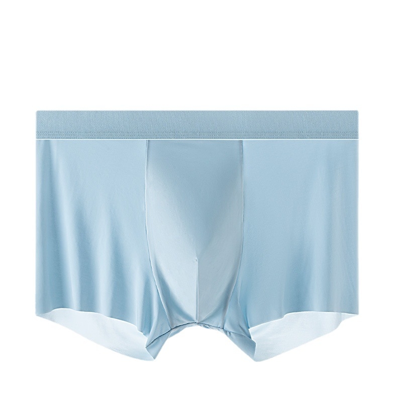 Ljetne muške bezšivne bokserice od Ice Silk, antibakterijska podstava od Mulberry svile 7A