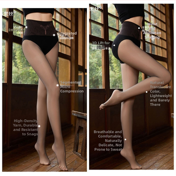 Nailona zeķes formēšanai, plānas, 18–40 gadu vecumā