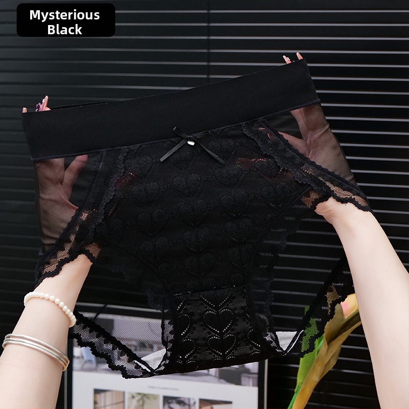 Meifei Caiyi Moterų vidutinio juosmens megztiniai iš medvilnės, antibakterinė intymi kišenė (viskozė 90–95%), kvėpuojantys, teksto raštas