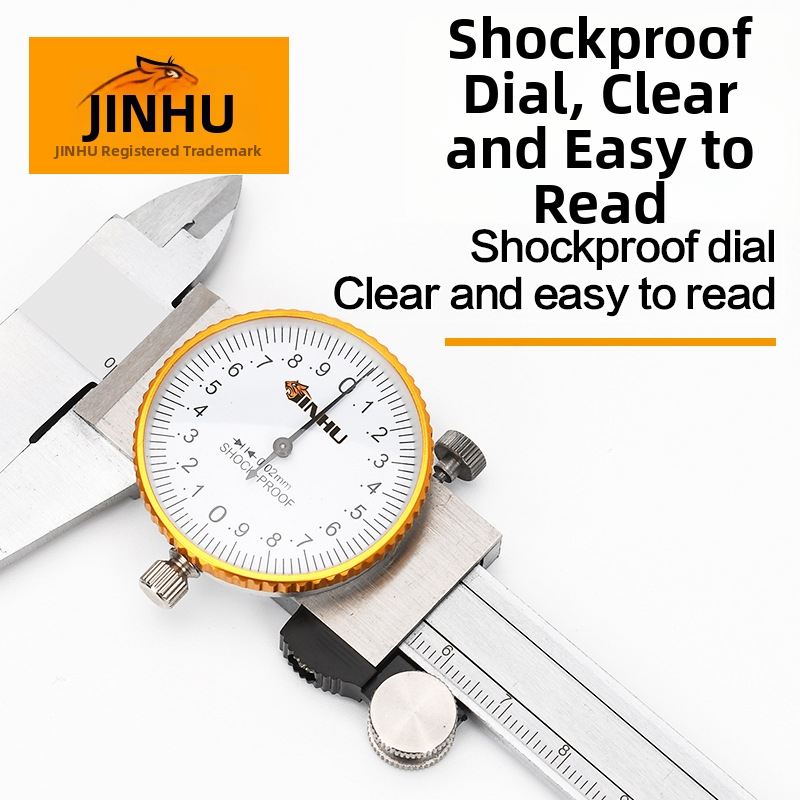 Golden Tiger Vernier kaliper, mechanické zobrazenie, pre obrábanie, balenie 50 ks