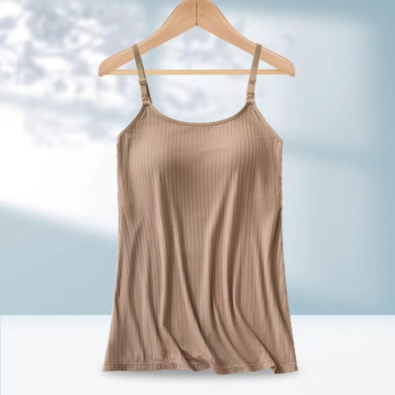 Žindymo palaidinė be rankovių su įmontuota krūties pagalvė, viskozė, vasara 2024