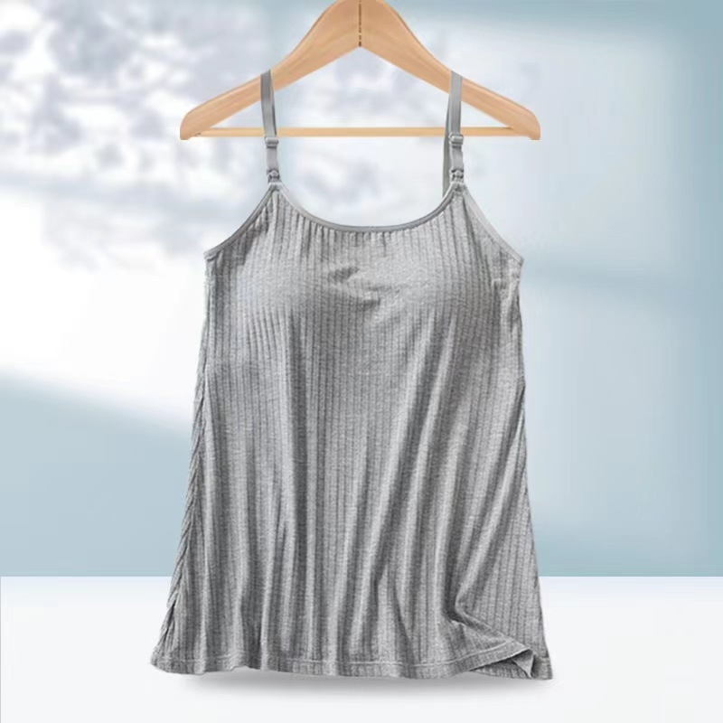 Žindymo palaidinė be rankovių su įmontuota krūties pagalvė, viskozė, vasara 2024