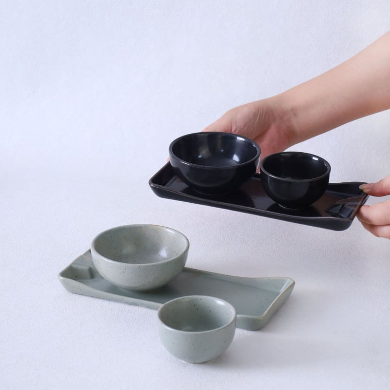 Mäe stiilis keraamiline lauanõude komplekt, ahju glasuuriga, neljaliikmeline komplekt hot pot ja BBQ