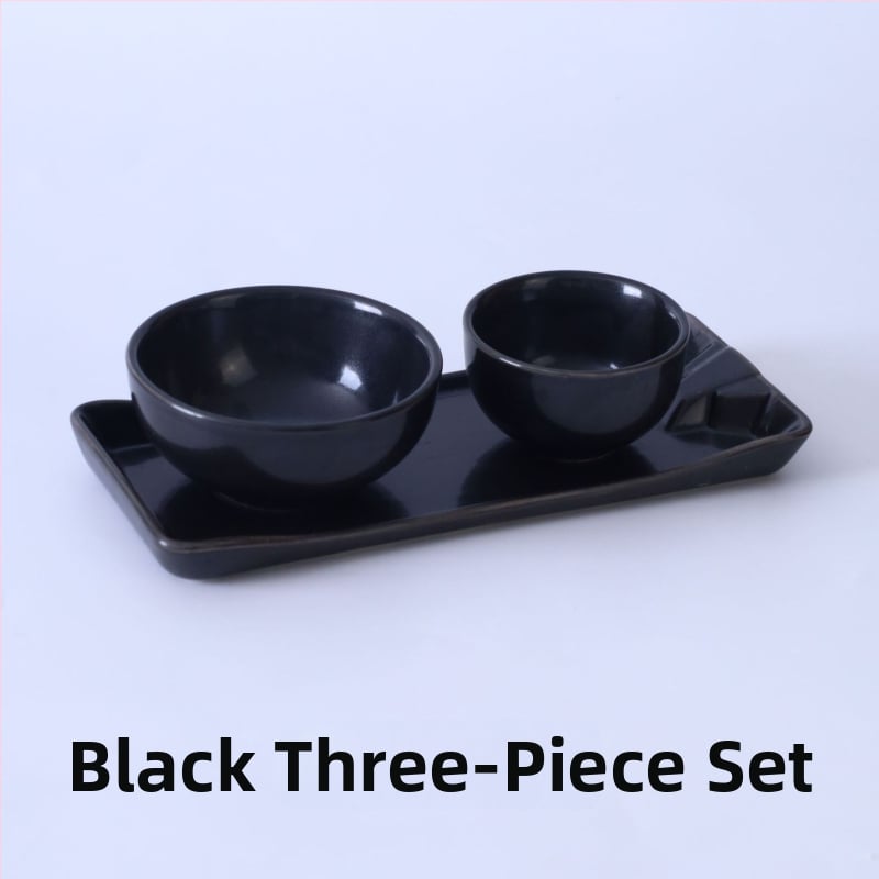 Mäe stiilis keraamiline lauanõude komplekt, ahju glasuuriga, neljaliikmeline komplekt hot pot ja BBQ