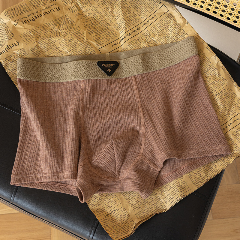 Muške bokserice od čistog pamuka, srednje visoke talije, jacquard tkanina, prozračne