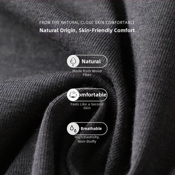 Vīriešu kokvilnas pidžamu komplekts ar atvērtu apkakli, garām piedurknēm un biksēm; kokvilnas maisījums 30–50%, vidējā biezuma; pavasaris un rudens; ērts mājas apģērbs jauniešiem