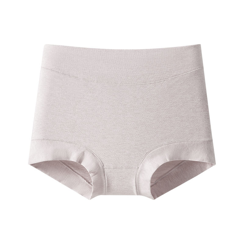 Moterų boxer briefs su aukšta liemene, pilnas klubų dengimas, 60 siūlų medvilnė, antibakterinės