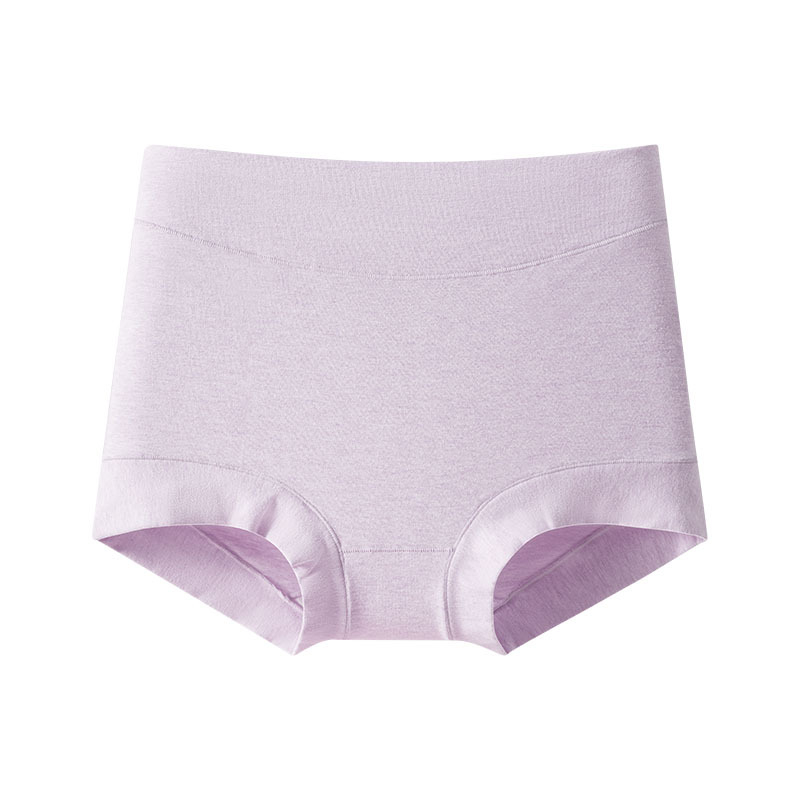 Moterų boxer briefs su aukšta liemene, pilnas klubų dengimas, 60 siūlų medvilnė, antibakterinės