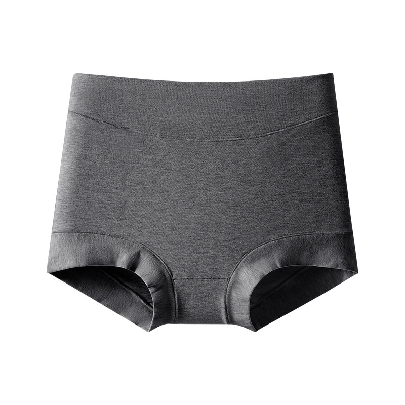 Moterų boxer briefs su aukšta liemene, pilnas klubų dengimas, 60 siūlų medvilnė, antibakterinės