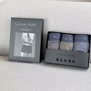 Canoe Kate muške modal bokserice, pletene, srednji pojas, paket od 3, uzorci: jednobojni/blok/tekst