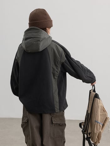 Vaikiška flisinė striukė su gobtuvu, išorinis audinys 100% poliesteris, pamušalas poliesteris, užtrauktukas