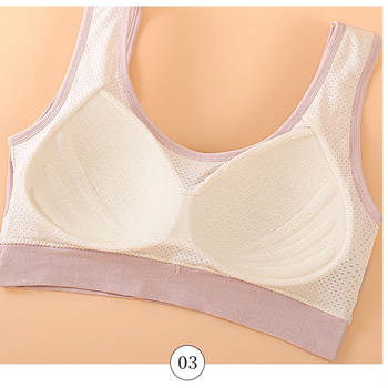 Безжичен бюстгальтер за гръб с опора, спортен топ за йога, чашка 1/2, форма на чашката: тънък горен/долен дебел, нейлон, дишащ