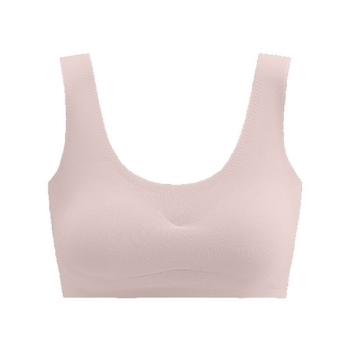 Mergaitei skirta sportinė liemenėlė-vest, nailono audinys, nailono įdaila, pilnas puodelis su plonu liejiniu ir kempine, fiksuoti dvigubi petnešos