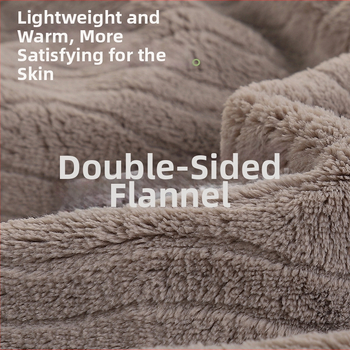 Vīriešu pidžamu komplekts — franču flīss, ekstra biezs, Turn-down apkakle, garas piedurknes, garas bikses