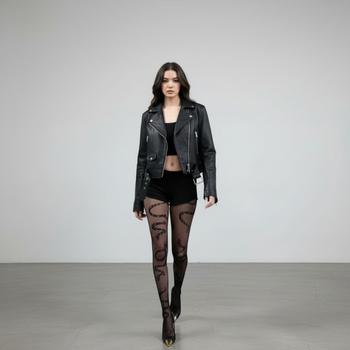 Nailona zeķes ar čūsku rakstu tīklā, 15D, plānas, uzsūc sviedrus un novērš šķiedru izkrišanu, sievietēm 18-40 gadiem