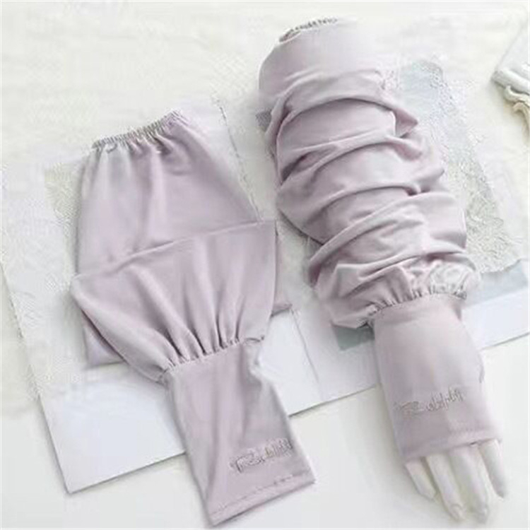 Ženski UV zaštitni rukav od Ice Silk — slobodan kroj, stil Personality Trend; tkanina Ice Silk 71–80%, Najlon; Poliester 11–20%