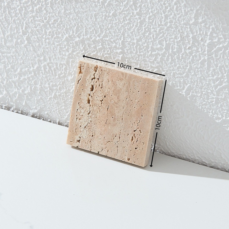 Μαρμάρινο σουβέρ ποτηριών, τετράγωνο, μοντέρνου μινιμαλιστικού στυλ, Rising sun