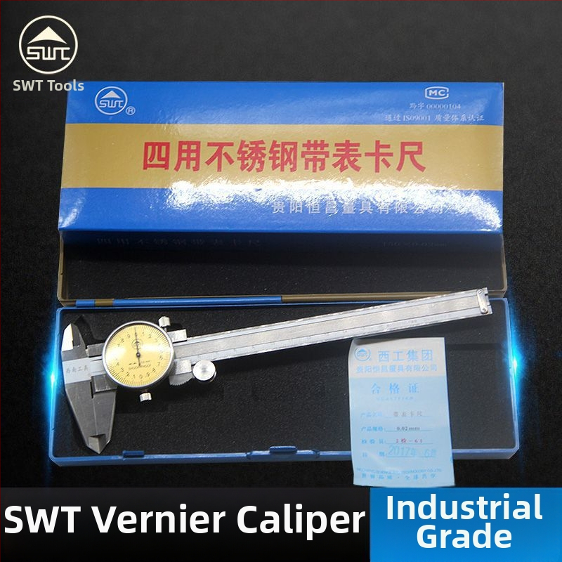 Priemyselnej triedy posuvné meradlo z nerezovej ocele, viacrozsahový 0–150–200–300 mm