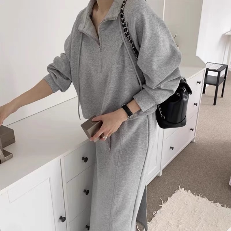 Top i suknja - casual kostim, Chenille tkanina, Spandex, proljeće 2025, Žene