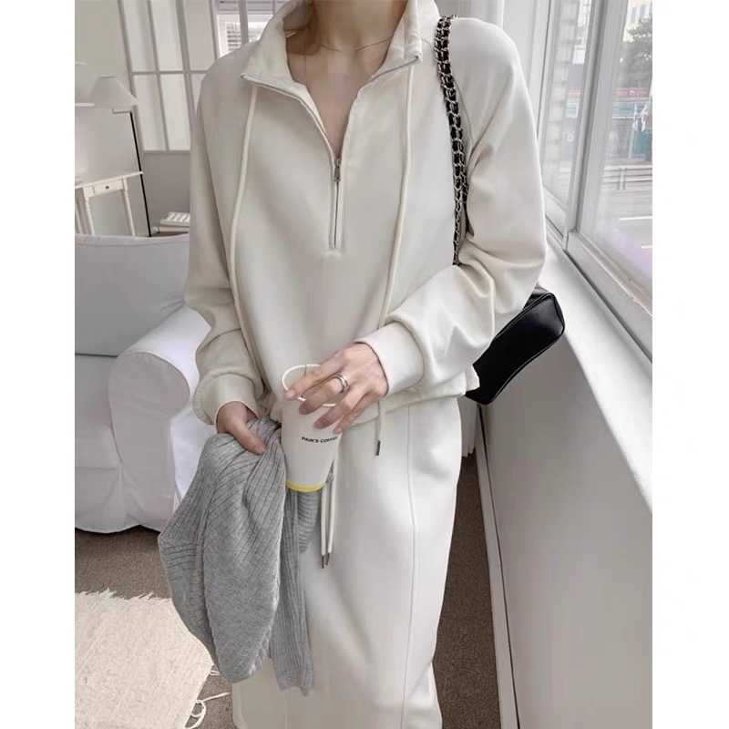 Top i suknja - casual kostim, Chenille tkanina, Spandex, proljeće 2025, Žene