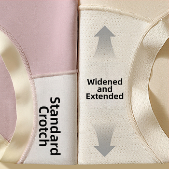 Trikampio kirpimo moterų apatinių drabužių, aukštos juosmens, Modal 90–95%, tarpklos įdaila iš Mulberry šilko, antibakteriniai ir kvėpuojantys, plus dydis