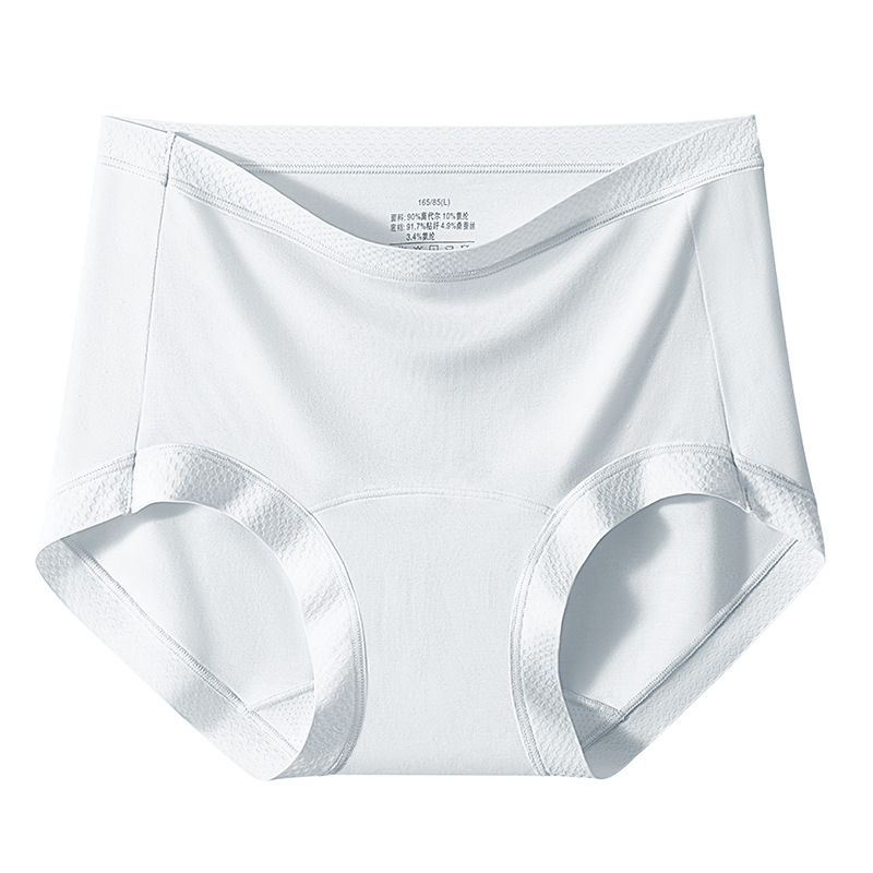 Trikampio kirpimo moterų apatinių drabužių, aukštos juosmens, Modal 90–95%, tarpklos įdaila iš Mulberry šilko, antibakteriniai ir kvėpuojantys, plus dydis