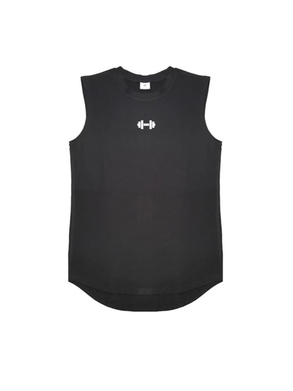 Sportos pamut mellény, szoros fazon, nyomtatás, forró nyomás