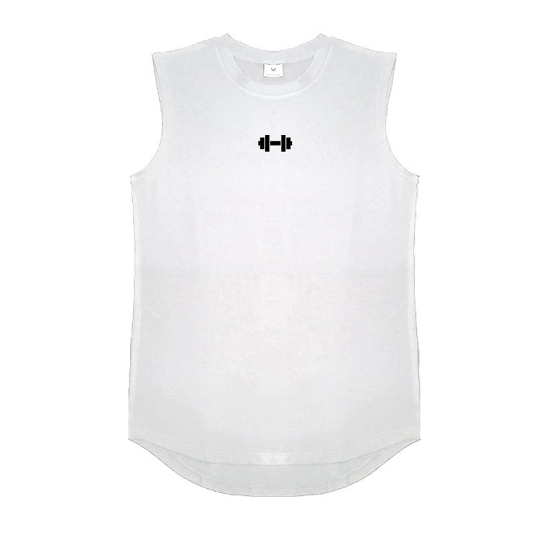 Sportos pamut mellény, szoros fazon, nyomtatás, forró nyomás