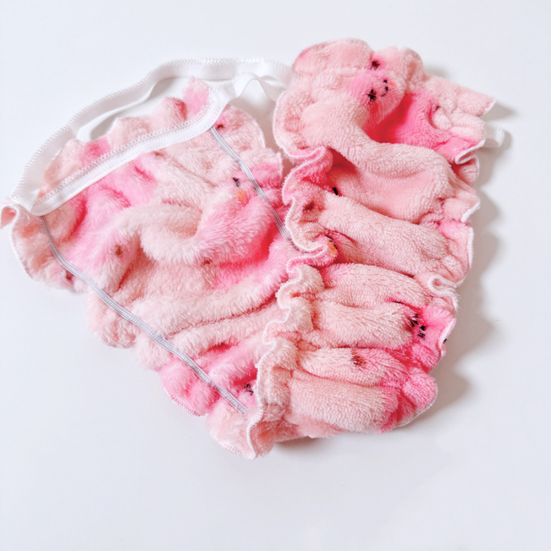 Chilot tip T-back pentru cupluri, fleece coral din poliester, talie medie, model 140819544, poliester 95–100%