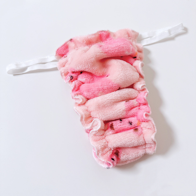 Chilot tip T-back pentru cupluri, fleece coral din poliester, talie medie, model 140819544, poliester 95–100%