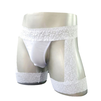 Vyrų nėrinių apatinių drabužių su priekinėmis kišenėmis, bokserio tipo kirpimas - nėriniai 95-100% poliesteris; pakuotė maišeliuose; Night Impression